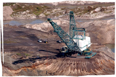 Dragline mining machine